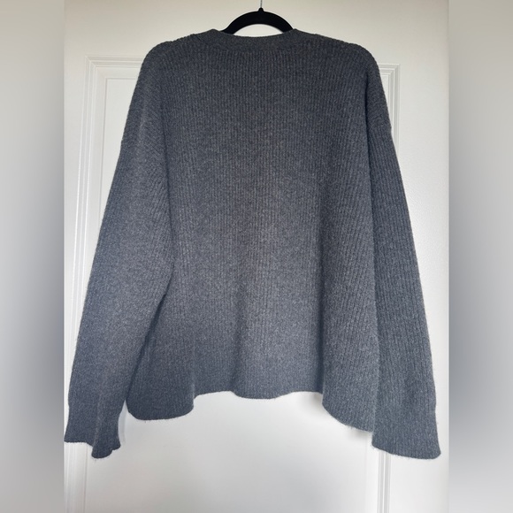 EUC Quince Mongolian Cashmere Fisherman Boxy Cropped Cardigan Sweater, Large - Picture 5 of 12